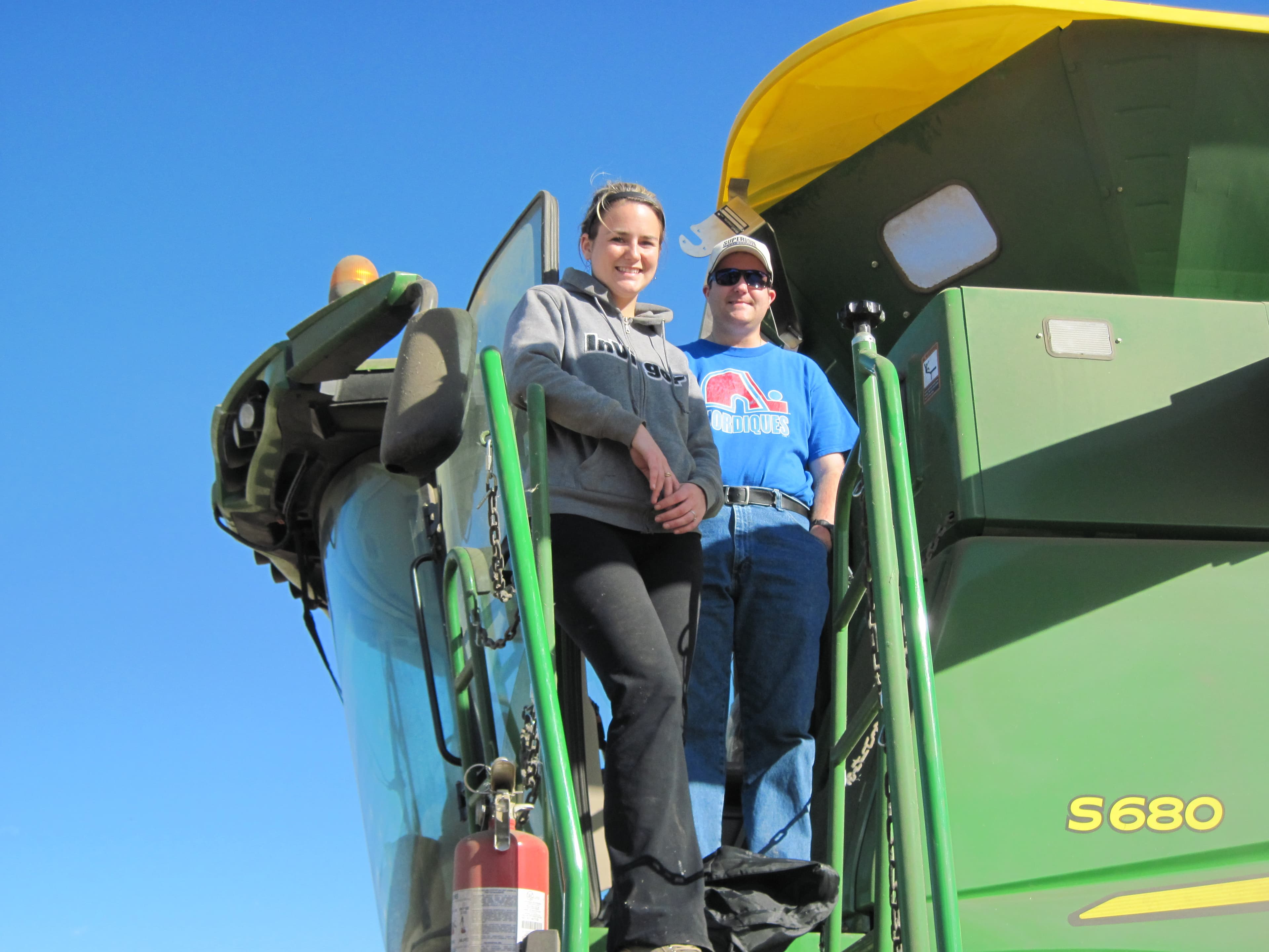 Galloway team members at harvest